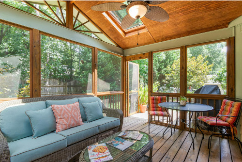Bright Open Screen Porch 