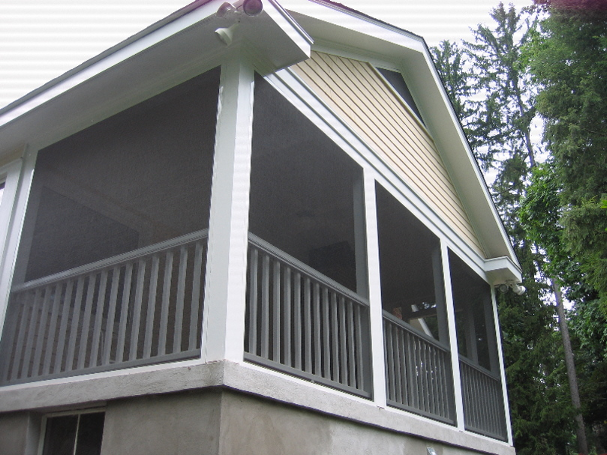 Screen Porch with Large Screens