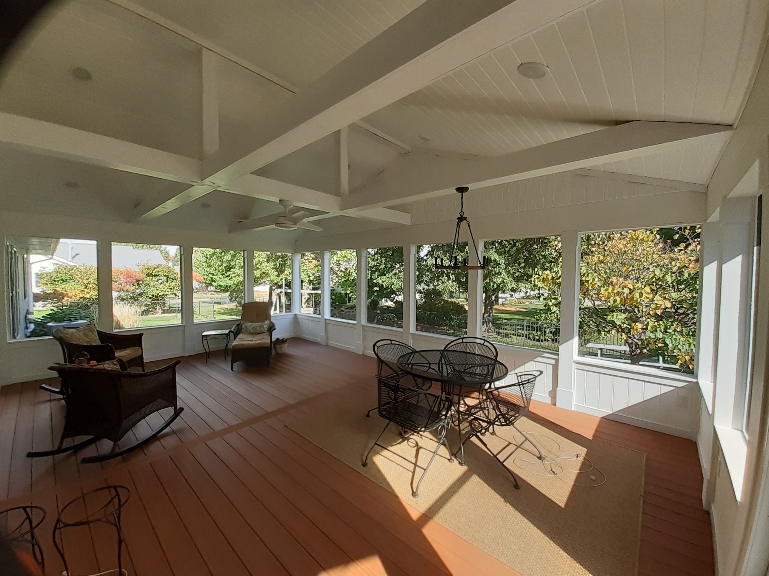 Wide open screen porch