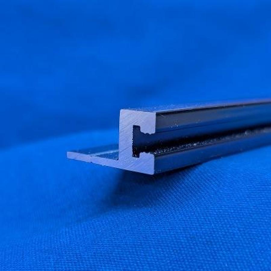 SNAPP screen Track - Black powder coated aluminum porch screening track 1