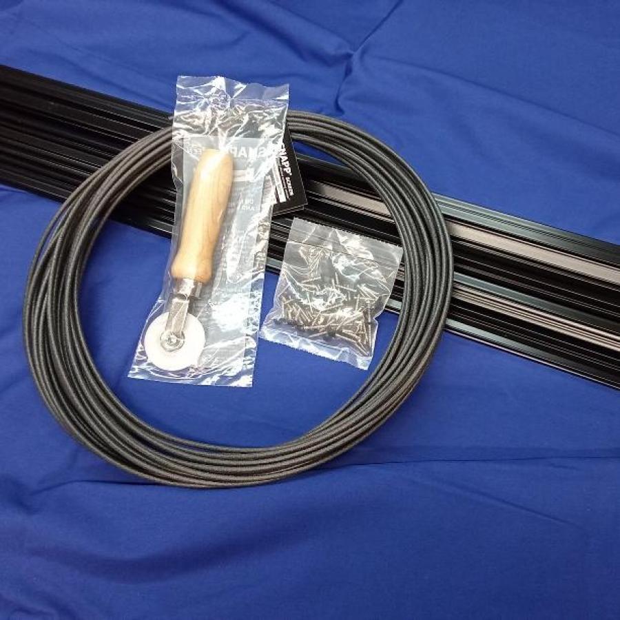 SNAPP screen Track 10 PC black aluminum screen porch screening kit