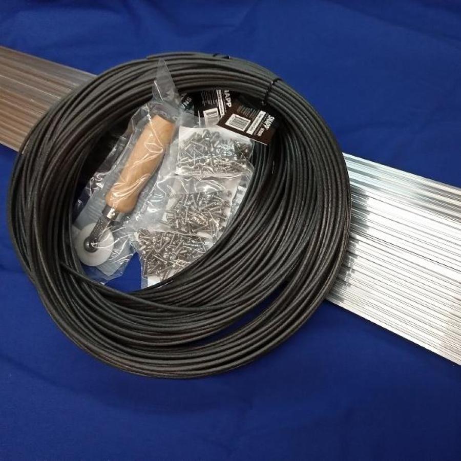 SNAPP screen Track 30 pc unfinished aluminum screen porch screening kit