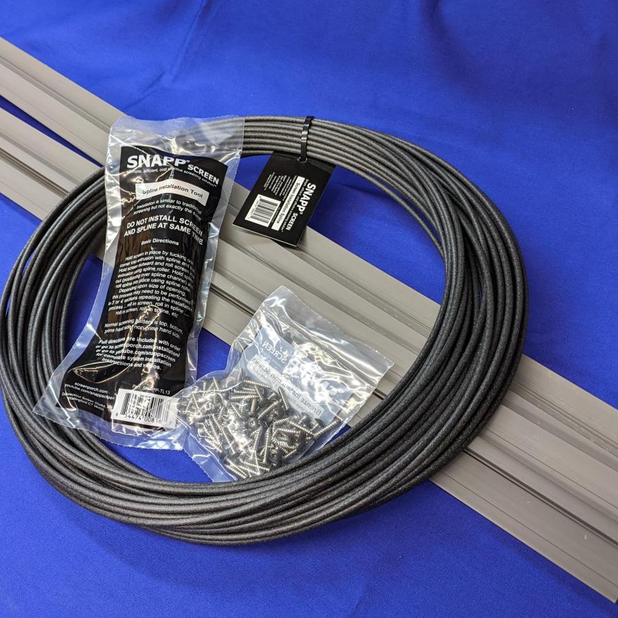 SNAPP screen Track 10 pc bronze PVC screen porch screening kit