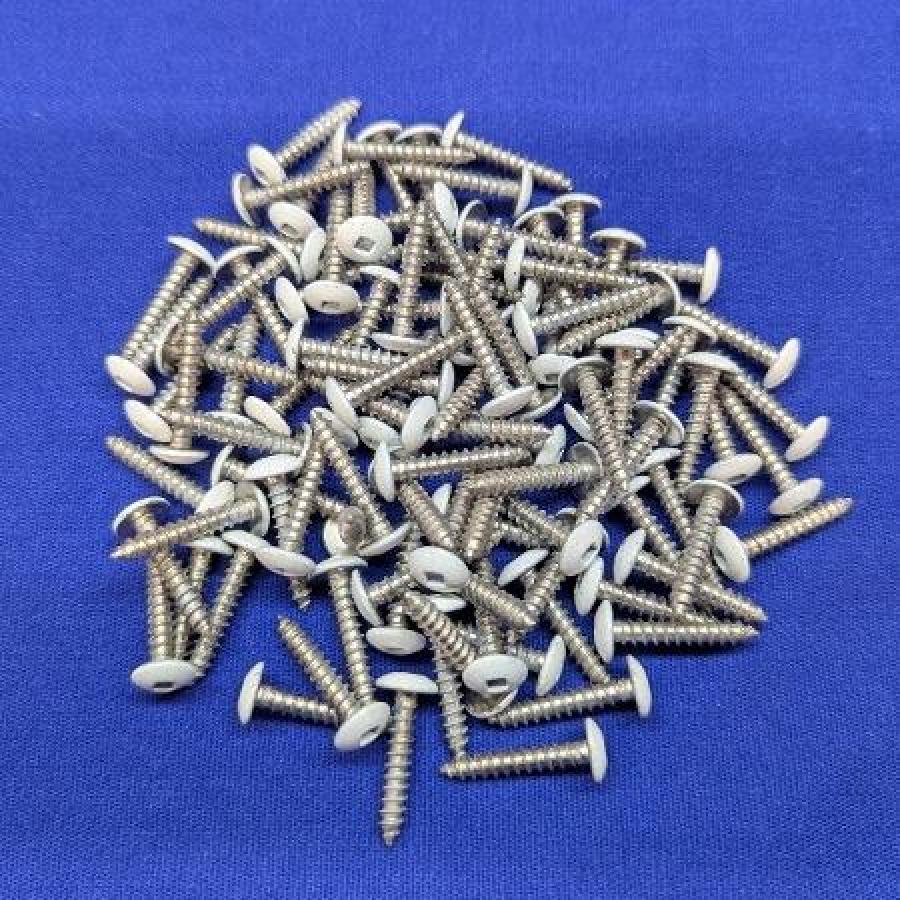 SNAPP screen Track wood installation screws - White