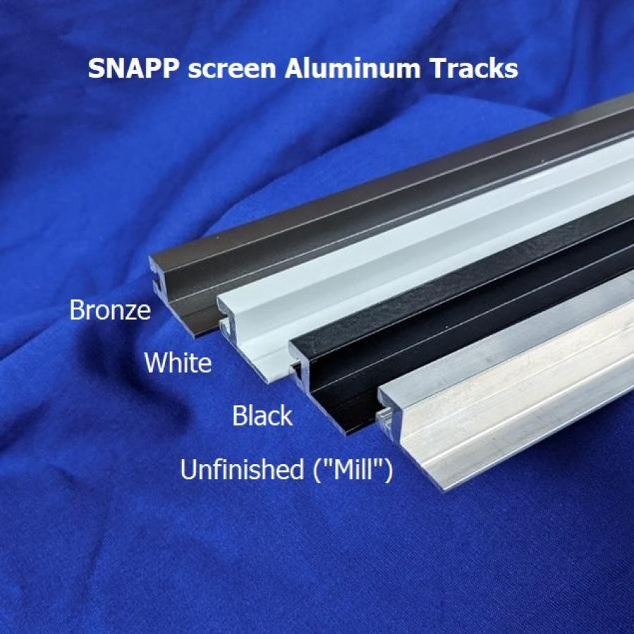 SNAPP screen Track aluminum color selections