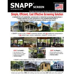 SNAPP screen Track spec sheet front