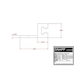 SNAPP screen Track CAD detail