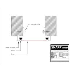 SNAPP screen Track around the opening mount detail