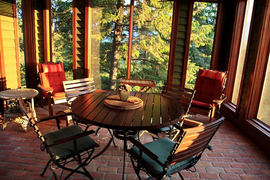 porch screen installed by a professional or DIY